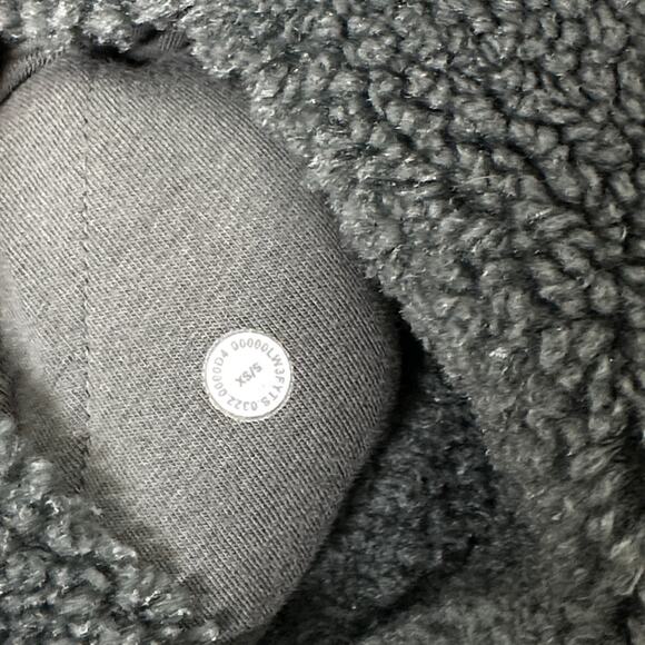 LULULEMON Scuba Oversized Half-Zip Fleece Hoodie Smoked Spruce Sz XS/S {173} - Picture 8 of 8